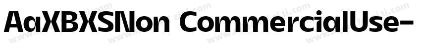 AaXBXSNon CommercialUse字体转换